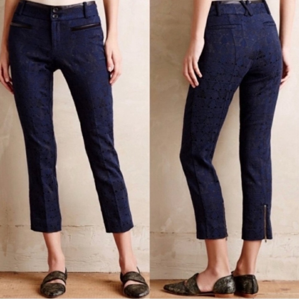 Cartonnier Navy Cropped Pants